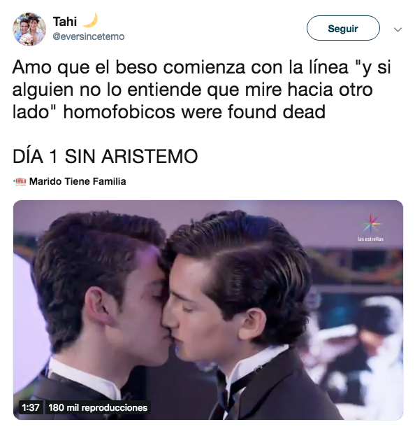 Reacciones al beso de Aristemo