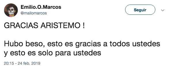 Reacciones al beso de Aristemo