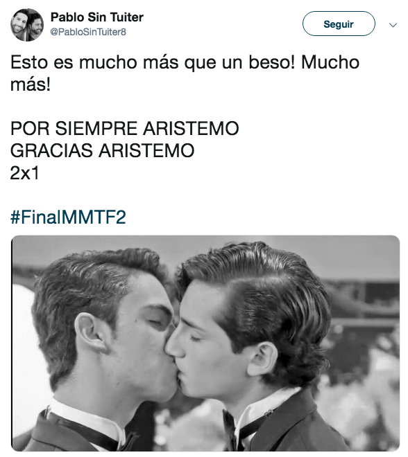 Reacciones al beso de Aristemo