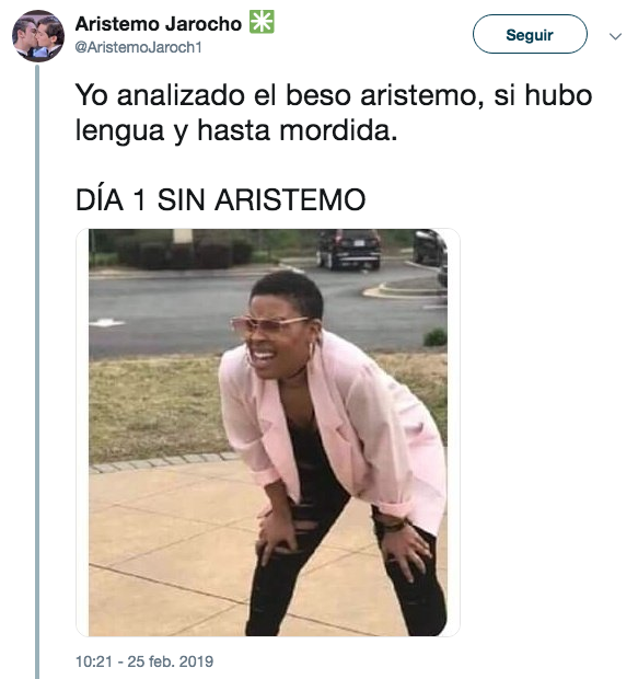 Reacciones al beso de Aristemo
