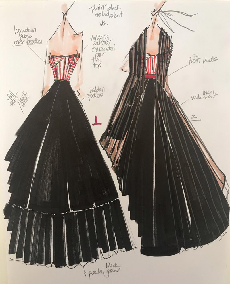 Vestido de Yalitza Aparicio: bordados oaxaqueños de familia