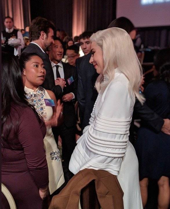 Yalitza Aparicio se reúne con Lady Gaga
