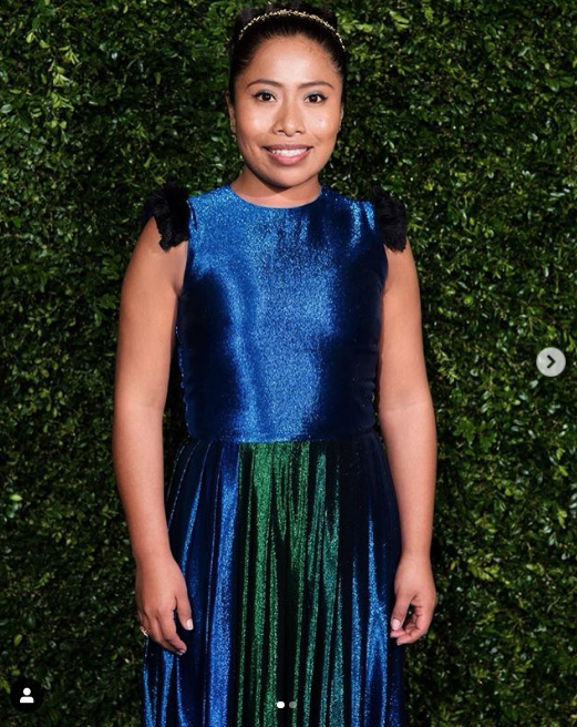 Yalitza Aparicio usa vestido del sobrino de Sergio Goyri
