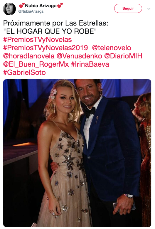 Critican a Irina Baeva en los premios TVyNovelas