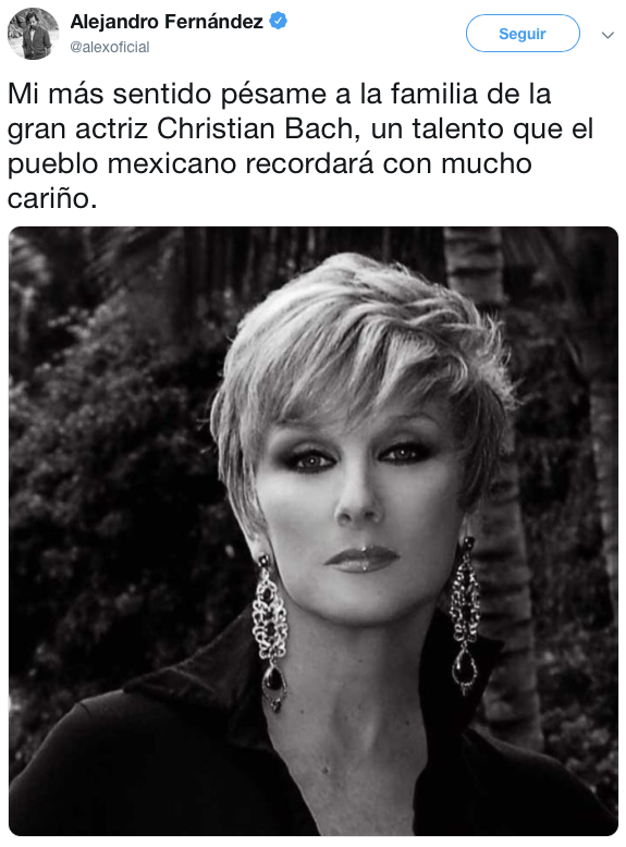 Así se despidieron los famosos de Christian Bach