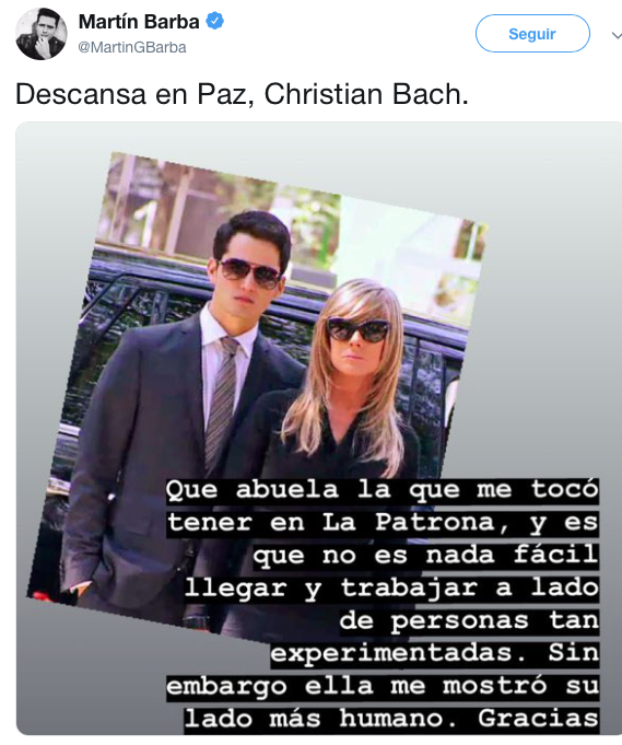 Así se despidieron los famosos de Christian Bach