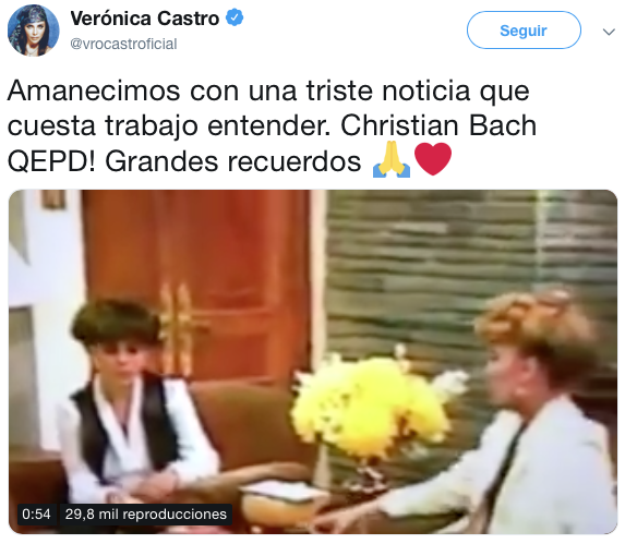 Así se despidieron los famosos de Christian Bach