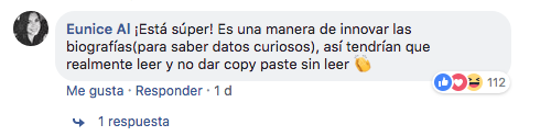 Niño presenta biografía de porfirio díaz con perfil de facebook