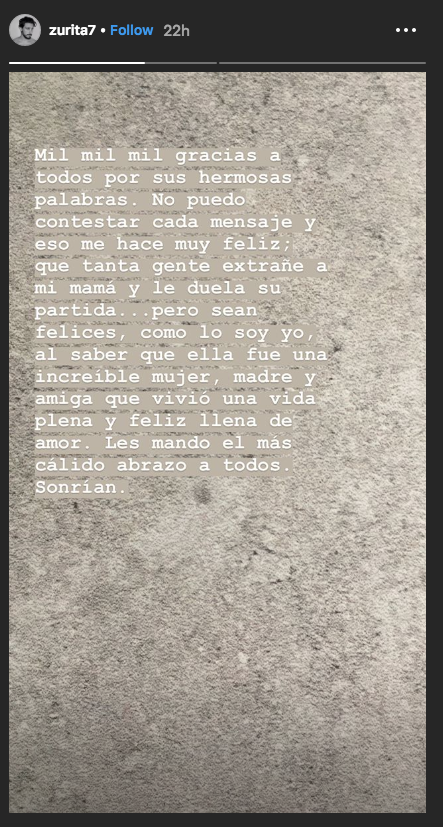 Emiliano Zurita lamenta muerte de Christian Bach