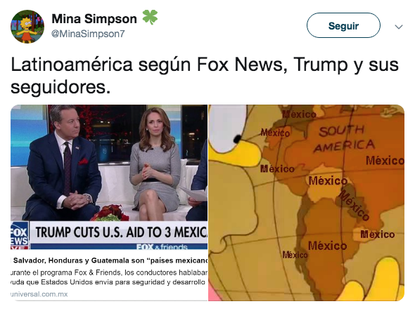 FOX News dice que El Salvador, Honduras y Guatemala son países mexicanos