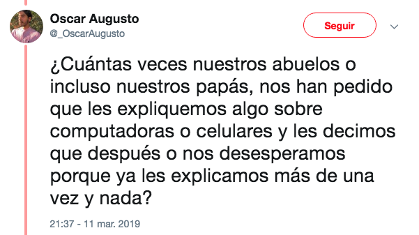 Joven ayuda a conductor de la tercera edad en Didi