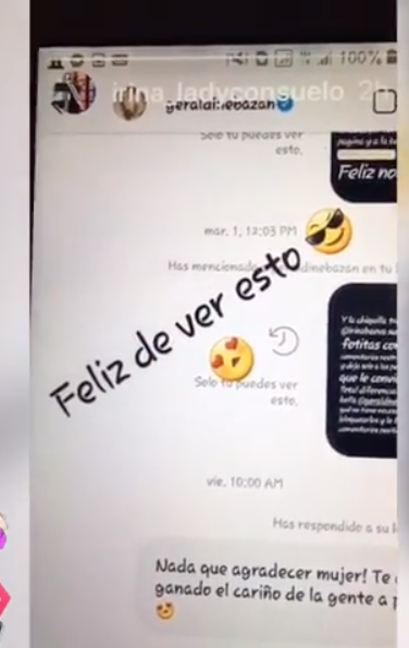 Geraldine Bazán respalda cuenta que acosa a Irina Baeva