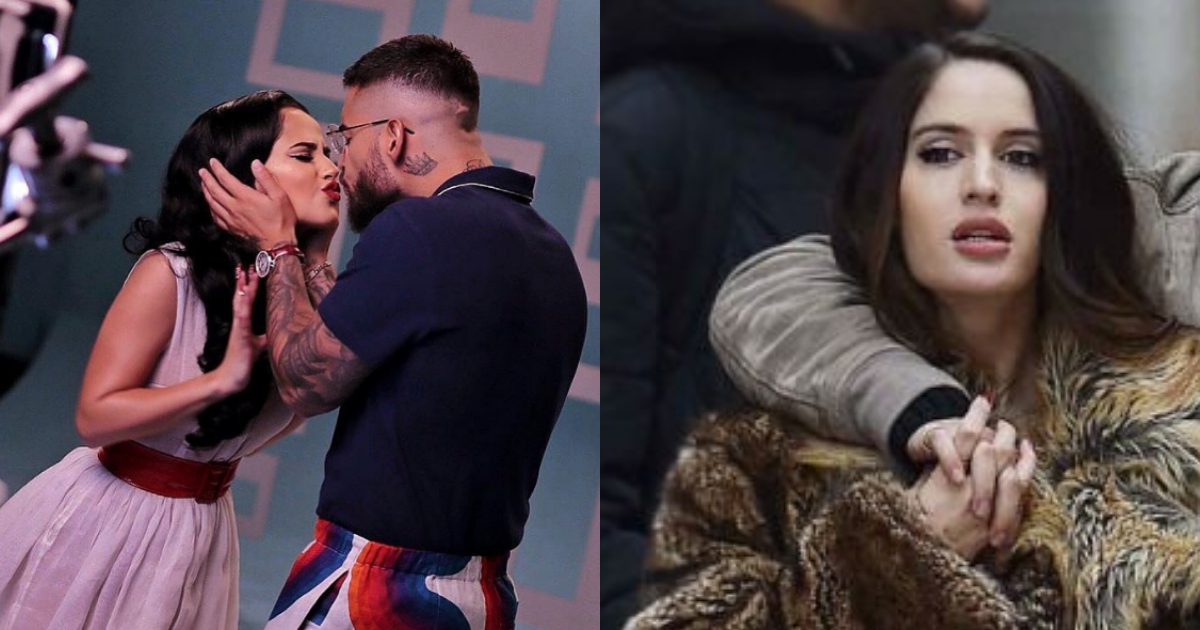 Becky G Y Maluma Se Besan, Beso Becky G Maluma, Novia Maluma, Maluma, Becky G, Beso