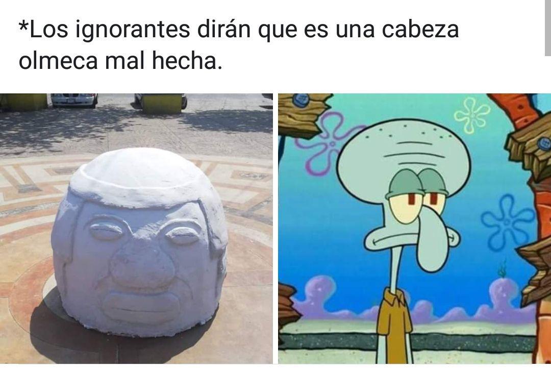 cabeza olmeca santiago tuxtla memes