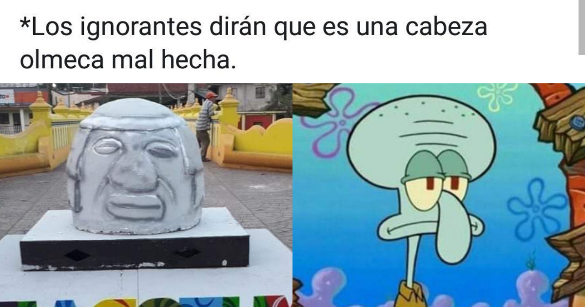 Memes Réplica De La Cabeza Olmeca En Santiago Tuxtla, Memes Cabeza Olmeca, Cabeza Olmeca, Réplica, Memes, Santiago Tuxtla