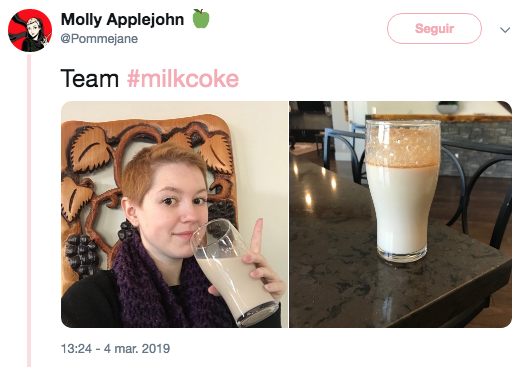 Milk coke reto viral