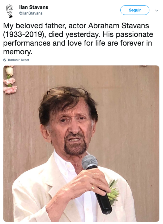 muere el actor Abraham Stavans