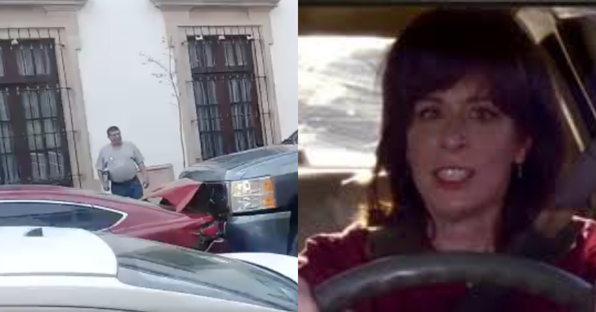 Choca Su Coche Dos Veces Por Celos, Mujer Choca Camioneta Por Celos, Lady Cheyenne, Choca, Durango, Automóvil