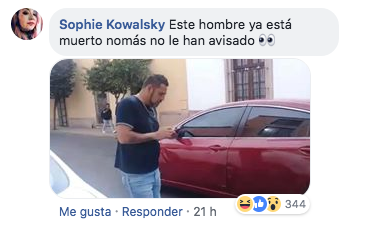 Mujer choca auto por celos