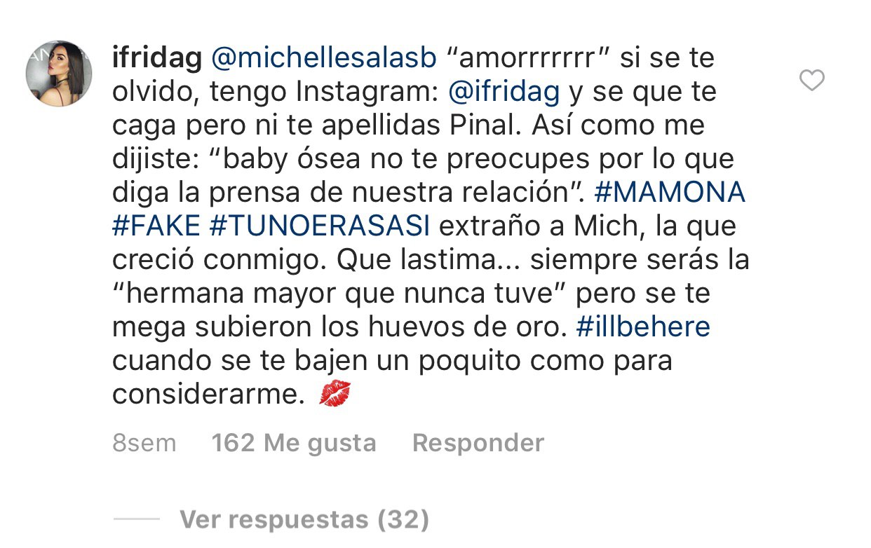 El pleito entre Frida Sofía y Michelle Salas