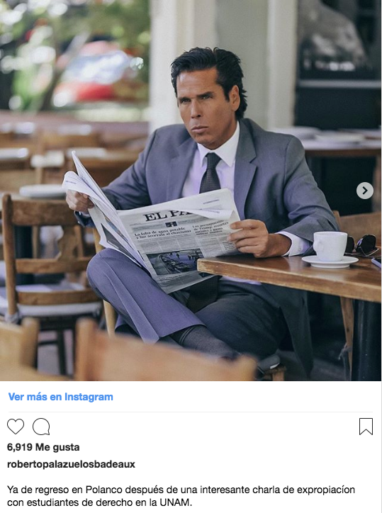 Roberto Palazuelos dio una clase de derecho en la UNAM