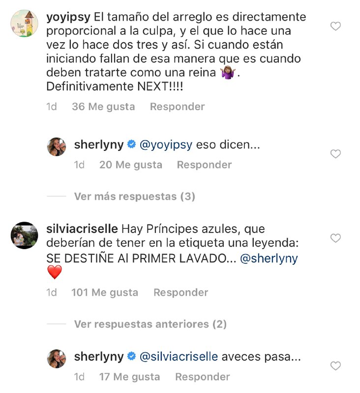 Sherlyn manda indirectas a su ex novio
