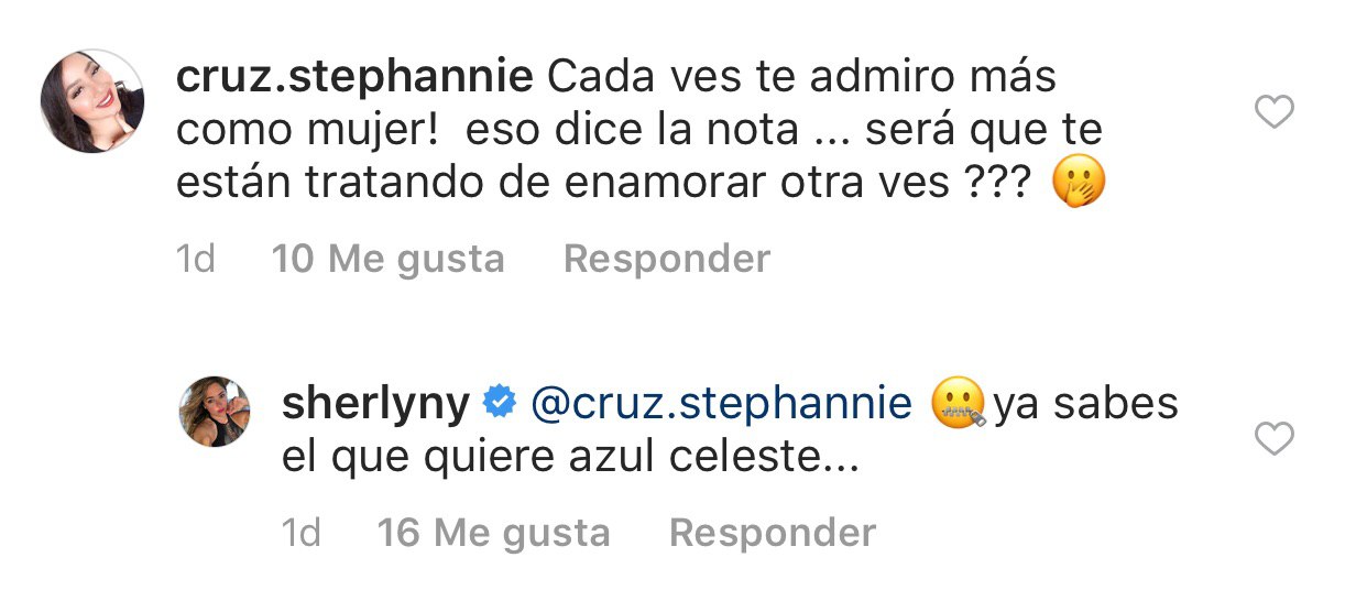 Sherlyn manda indirectas a su ex novio