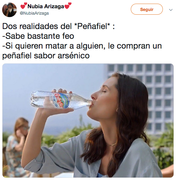 Memes del arsénico tóxico en productos Peñafiel