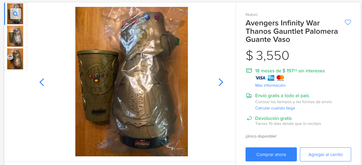 Revenden palomeras de Avengers: Endgame en más de mil pesos