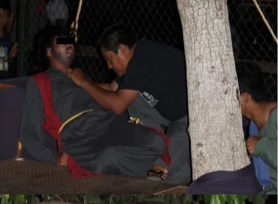 Judas de viacrucis en Yucatán casi muere ahorcado