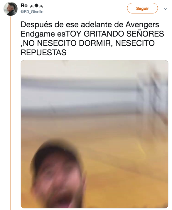 Reacciones de Internet al nuevo trailer de Avengers Endgame