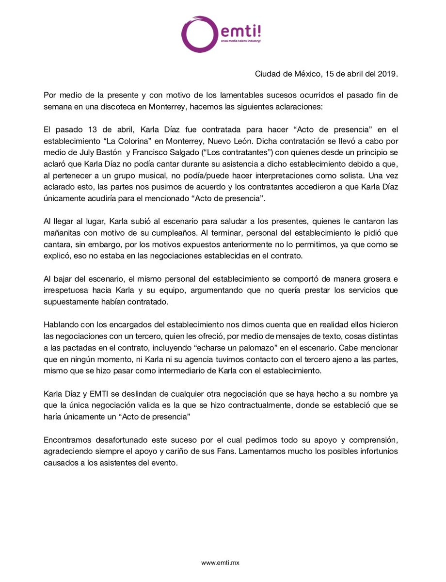 Abuchean a Karla Díaz de JNS en antro de Monterrey