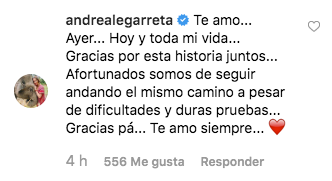 Andrea Legarreta celebra aniversario de bodas con Erik Rubín