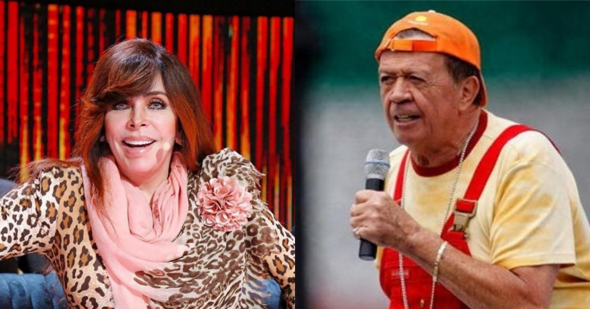 Foto Verónica Castro Edecán Chabelo, Verónica Castro Edecán Chabelo, Xavier López "Chabelo", Verónica Castro, Carmen Salinas, Chabelo, En Familia Con Chabelo