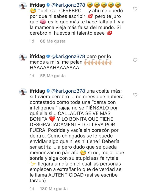 Frida Sofía vuelve a criticar a Michelle Salas