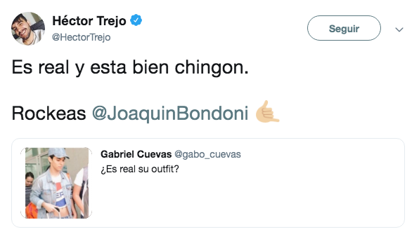 Periodista critica a Joaquí Bondoni por su look