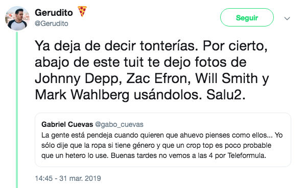 Periodista critica a Joaquí Bondoni por su look