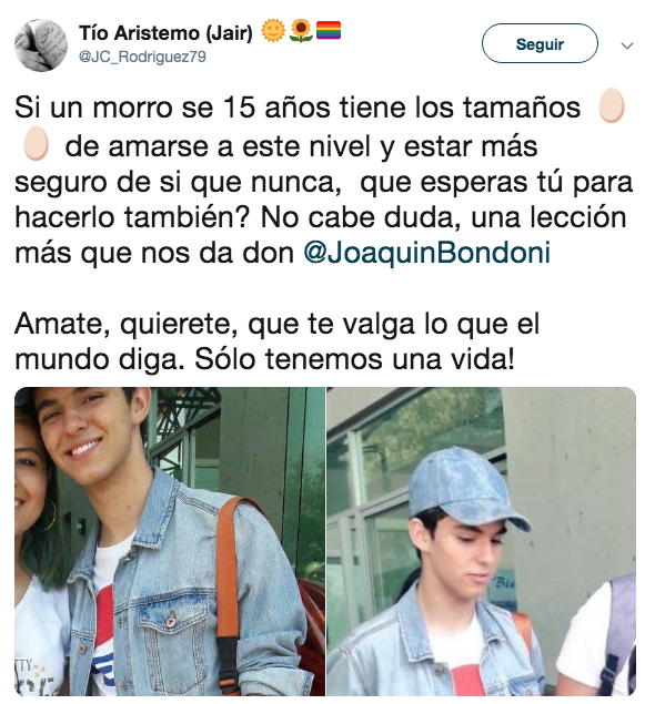 Periodista critica a Joaquí Bondoni por su look