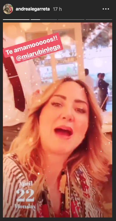 Andrea Legarreta festeja el cumpleaños de su hija Mia Rubín