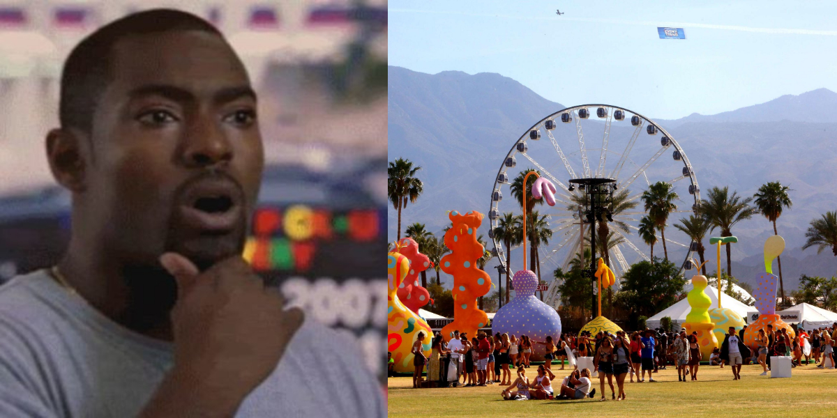 Foto del Chapo Guzmán en los Tucanes de Tijuana en Coachella