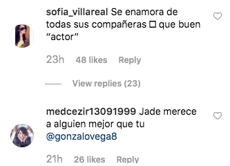 Gonzalo Vega engaÃ±Ã³ a Jade Fraser con Natalia Tellez