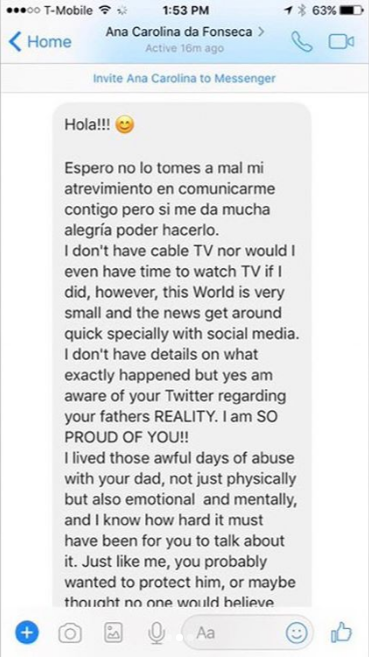 Hijo de Eduardo Yáñez exhibe mensajes que lo exponen como golpeador