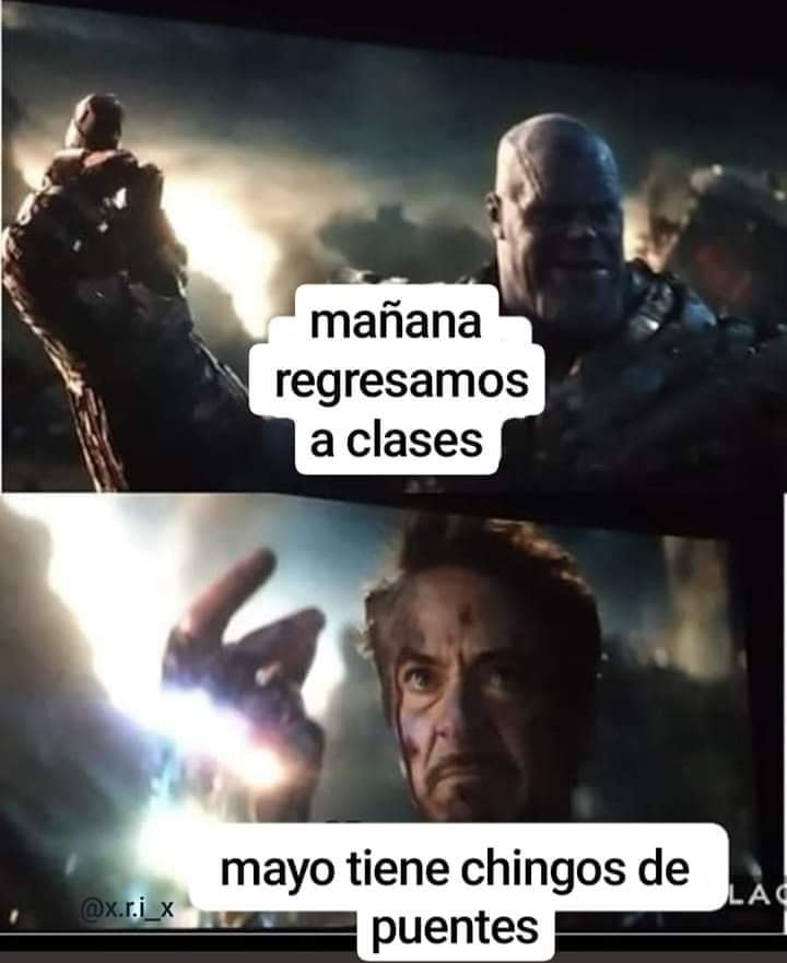 Memes de Iron Man tronando los dedos en Avengers Endgame