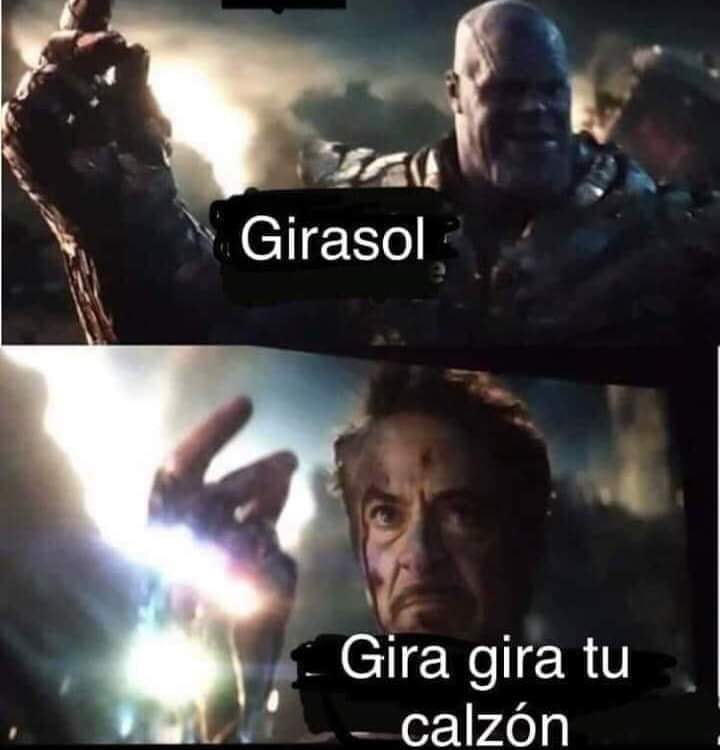 Memes de Iron Man tronando los dedos en Avengers Endgame