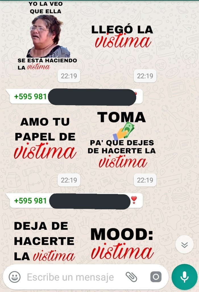 Memes de señora víctima