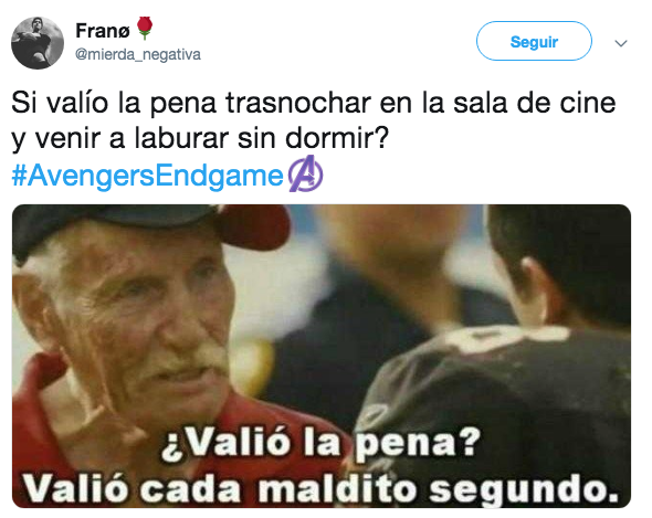 Memes del estreno de Avengers Endgame