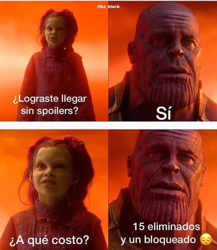 Memes del estreno de Avengers Endgame