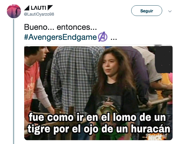 Memes del estreno de Avengers Endgame