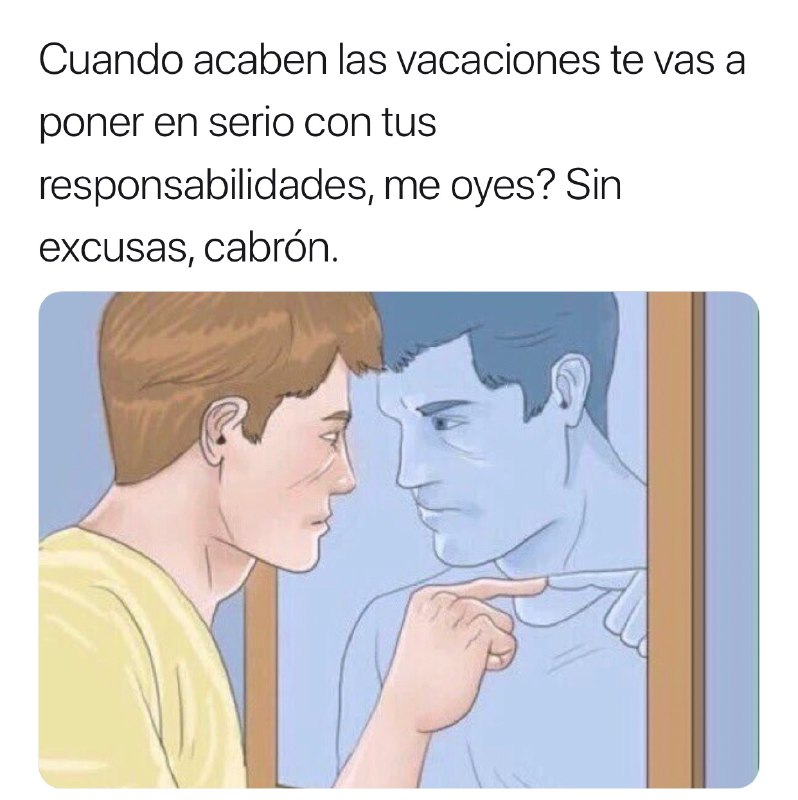 Memes del fin de las vacaciones de semana santa