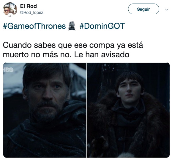 Memes segundo capítulo Game of Thrones